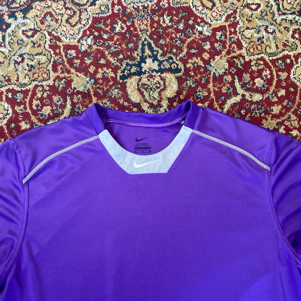Purple Nike collar swoosh shirt
Size XL